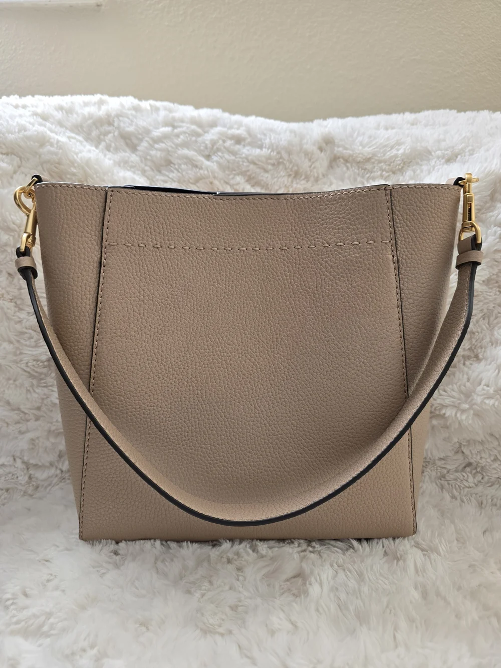 Tory Burch Taupe Leather Crossbody Bag - Picture 2 of 11